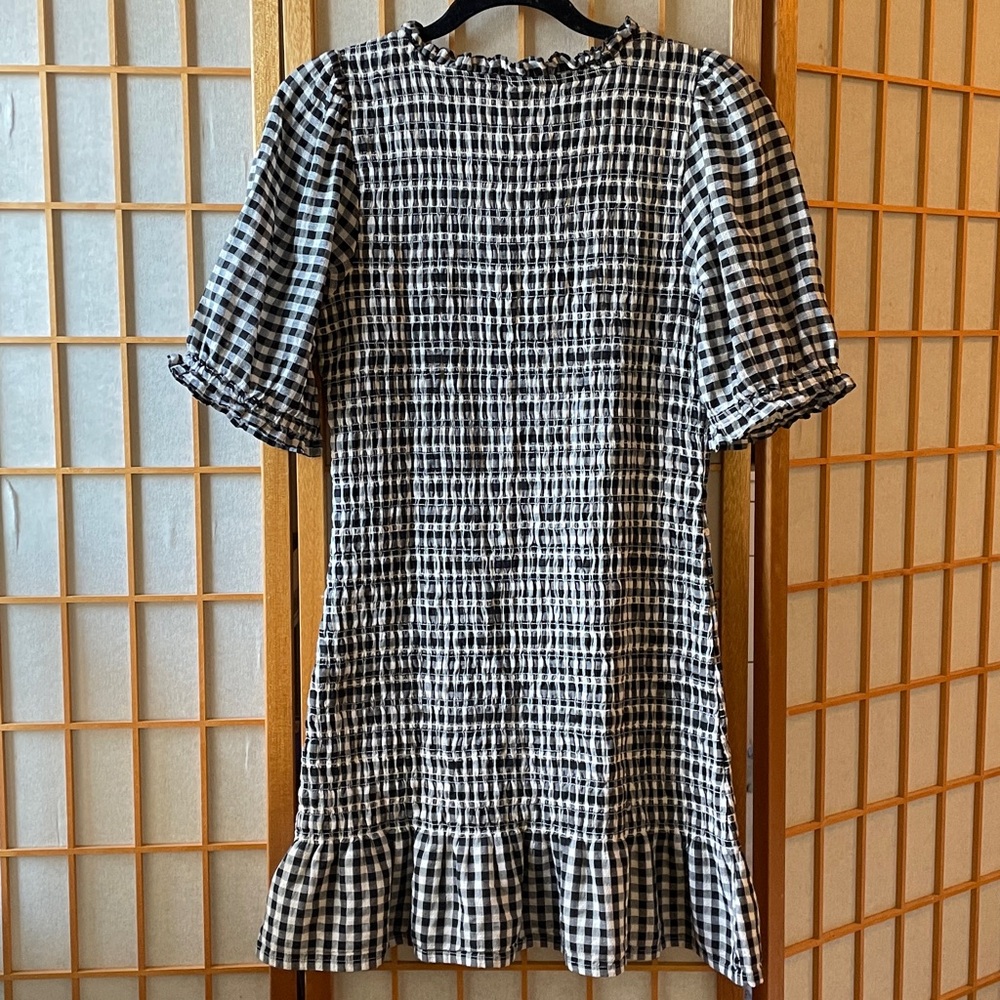 American Eagle Puff Sleeve Smocked Mini M - Picture 12 of 15
